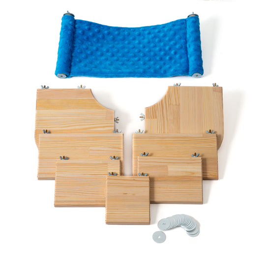 AMIDA Craft 7-piece kiln-dried pine ledge set for chinchillas, parrots, and other small pets