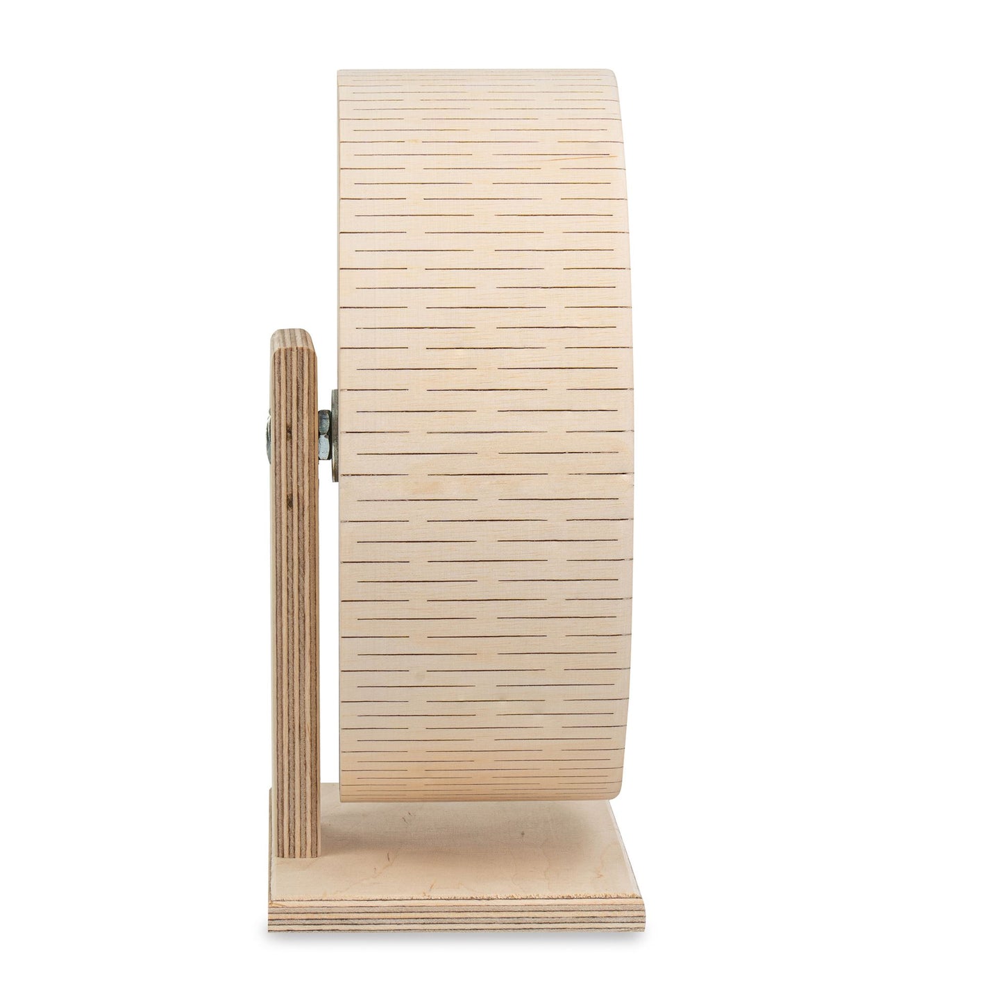 Roue de course pour hamsters sur support autoportant avec jante de protection en aluminium