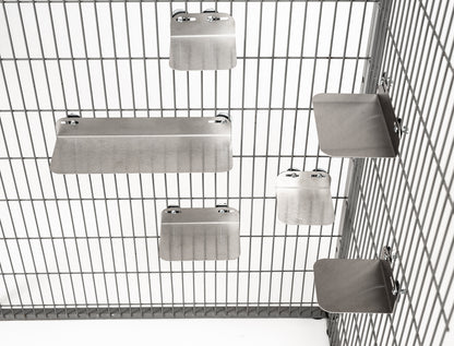 Durable Stainless Steel Shelves for Small Pets Set 6pcs