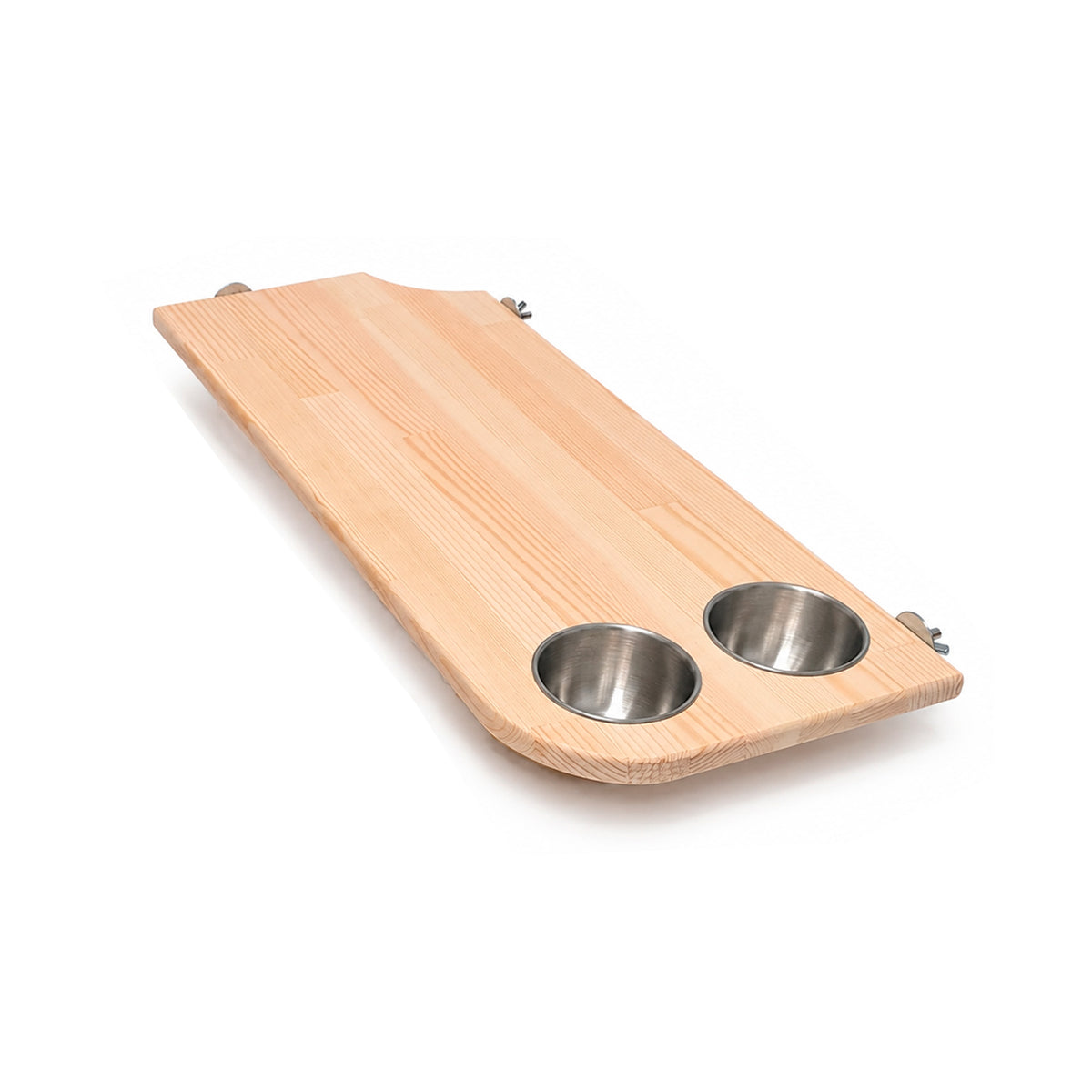 AMIDA Craft Extra Large Chinchilla Shelves with Stainless Steel Bowls